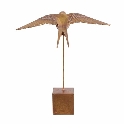 Estatua decorativa de golondrina en resina para mesa miniatura 4