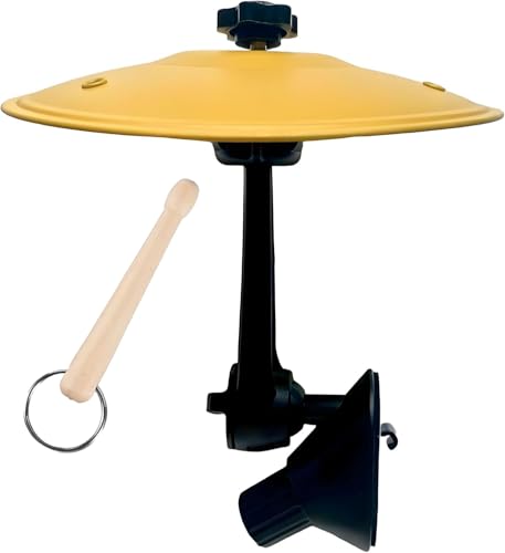 Car Cymbal Air Vent - Car Symbol Drum Air Vent Mini Car Drum Cymbal Yellow Car Crash Cymbal Fun for Every Drive Fits Most Vehicles Great Gift for Music Lovers and Drummers