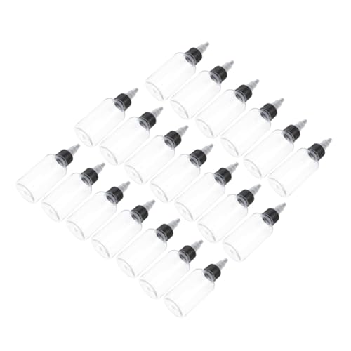 OFFSCH 20Pcs Clear Squeezing Bottles Ink Caulking Bottles with Pointed Nozzle for Projects and Repairs Flow for Precision Application