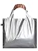 Produktbild LOQI LOQI METALLIC Silver/Rose Gold Duo Bag Reise-Henkeltasche, 50 cm, Silver/Rose Gold Duo