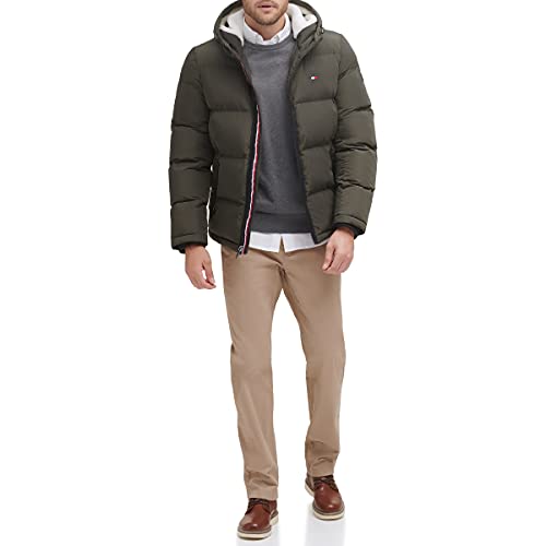 Image of Tommy Hilfiger Men's Classic Hooded Puffer Jacket (Standard and Big & Tall)