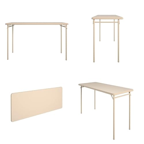 Cosco Folding Serving Table, 20" X 48", Antique Linen #TOP5