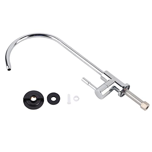 llaves para fregadero de cocina, grifo de cocina 360° giratorio, mezcladora para fregadero de acero inoxidable, llave cuello de ganso 1/4 para filtro de agua osmosis ro inversa,...