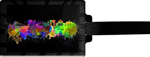 Preisvergleich Produktbild metALUm / Gepäckanhänger Adressanhänger Kofferanhänger verdecktes Adressfeld BUKAREST stabiles Kofferschild 3002032