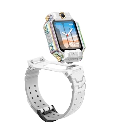 imoo X10 Kids Smartwatch, Verizon Exclusive，Kids GPS Watch with Real-time Locating & IPX8 Water-Resistant, Smartwatch with Long-Lasting HD Video & Phone Call, 14 Days History, Multisport Mode （White）