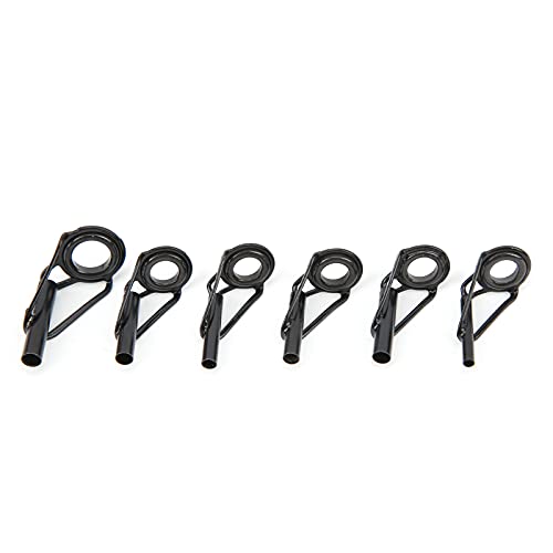 Dilwe Ceramic Ring, 40pcs/Box Fishing Rod Tip Repair Kit Stainless Steel Ceramic Ring Rod Tip Replacement Kit