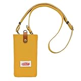 HIGHCAMP 帆布 スマホポーチ Mサイズ マスタード 2way ショルダーストラップ 多機能 ショルダーポーチ 倉敷帆布 携帯 スマホ スマートフォン ポーチ マルチポーチ 日本製