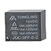 AllGIFT 5pcs JQC-3FF-S-Z DC 12V Electromagnetic Power Relay, PCB Mount, SPDT, Black