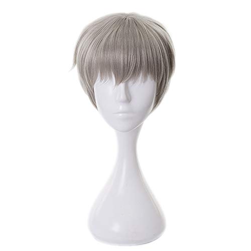Anime Cosplay Wig, Jujutsu Kaisen Wig, with Free Wig Cap, for Halloween, Party, Carnival, Nightlife, Concerts, Weddings (Toge Inumaki Wig)