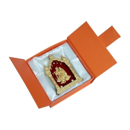 Image of EKA Temple Series Radha Krishna with Peacock Tabletop |Gold Foil Showpiece |Spiritual for Home Temple, Pooja Room & Office Decor |Ideal for Wedding & Housewarming Gift (9cm x 4cm x 11cm)