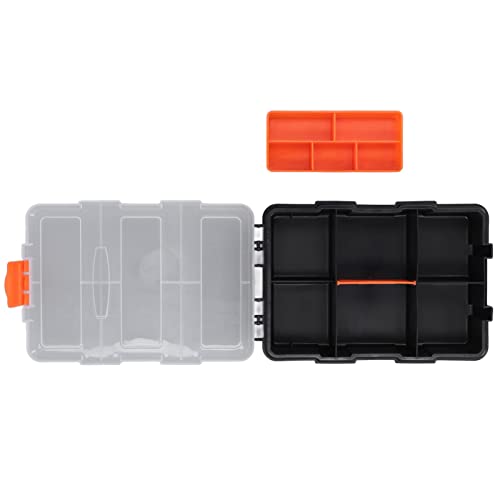 Hardware Parts Organizers,Plastic Tool Storage Box with Divider Compartment Double Sided Storage Box Organiser Stackable Screwbox Assortmentbox for Tools Screws Nails Rivets Bolts - Image 7
