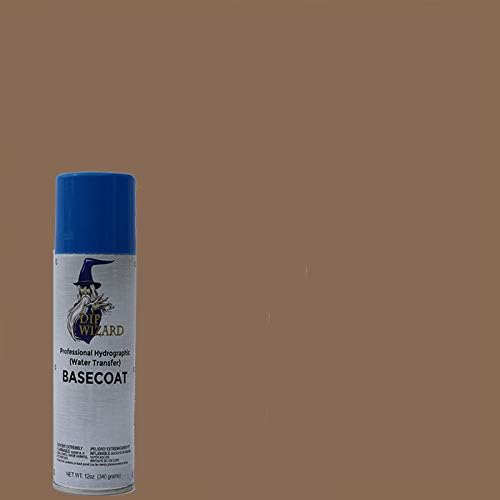 Dip Wizard Hydrographic Paint 12 Ounce Aerosol Spray Can Base Coat Hydro Graphic Film Water Transfer Printing Hydro Dipping Dip Paint (Cocoa Brown)