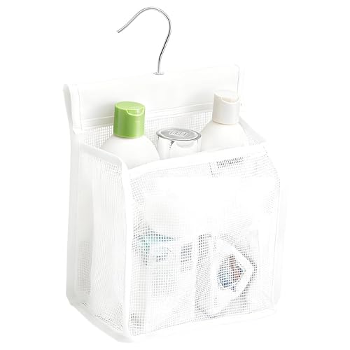 JIUCHAOTONG Sac à pinces à linge à suspendre - Réutilisable - Avec crochet en S - Pour la maison et le jardin - Blanc