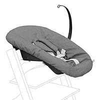 Tripp Trapp Newborn Set, Anthracite - Verwandle den Tripp Trapp Stuhl in einen Babysitz für Neugeborene bis zu 9 kg - Gemütlich, sicher & einfach zu verwenden - Kompatibel mit Modellen nach Mai 2003