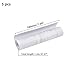 UTALIND 5 Pcs White Peel and Stick Wood Flooring, PVC Temporary Flooring for Renters, Floor Trim for Bathroom Kitchen (1.2 m x 180 mm/47.24