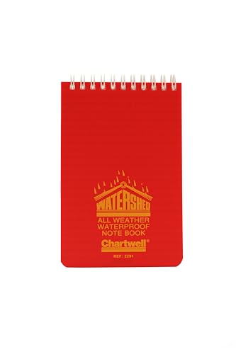 Exacompta - Ref 2291Z - Chartwell Watershed' All-Weather Waterproof Pocket Notepad (50 Pages) - 156 x 101mm in Size, Lined Rulings - Suitable for Use in Wet Conditions