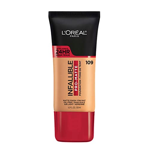 Rostro, Beauty L'Oréal Paris, Base de maquillaje líquida de larga duración, Infallible 24h Pro-matte, Tono Classic Tan, 30ml