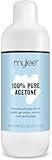 Mylee 100% Pure Acetone Gel Nail Polish Remover for UV/LED, Gel Soak Off, Removes All Types of Nail Polish, Gel Polish, Acrylic, Gels, Nail Tip & Glue (600ml)