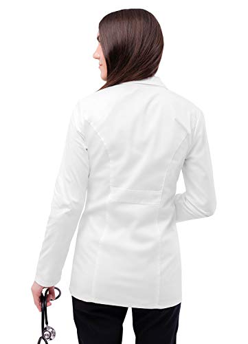 Adar Universal Stretch Lab Coat for Women - 28" Tab-Waist Lab Coat - Image 3