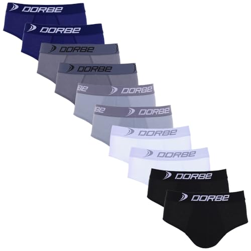 Kit 10 Cuecas Slip 100% Algodão Dorbe Original Masculina Cueca Tradicional Cavada Masculino Adulto M