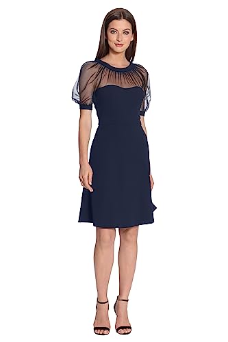 Image of Maggy London Women's Illusion Dress Occasion Event Party Holiday Cocktail Guest of Wedding.