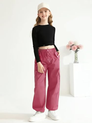 Image of TAGAS Cargo for Girls|Joggers for Girl| Cotton Cargo for Girls |girlscargo Lower|Relaxed Trouser(GC-45)