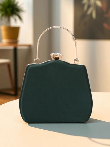 Image of TOOBA Handicraft Clutch Purse For Women with Sleek Design Glass Basket Clutch| Trendy Stylish Bridal, Party, Wedding Sling Bag