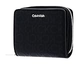 Calvin Klein CK Must Zip Around Flap Wallet Black Mono