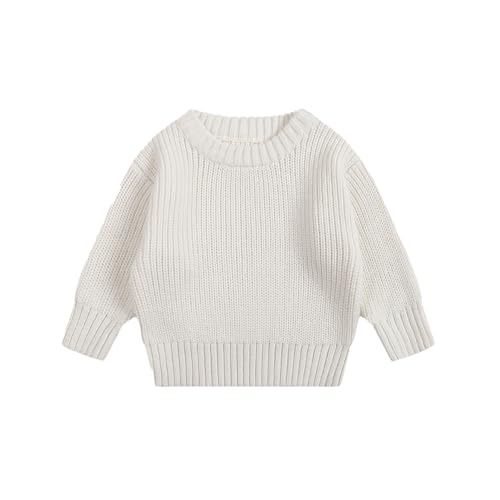 Little Girls Sweaters Comfy Knit Long Sleeve Pullover Kids Boys Sweater Fall Winter Casual Loose Tops