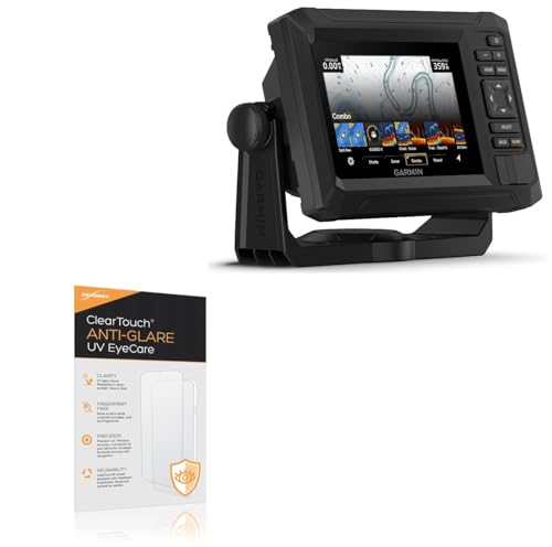 BoxWave Screen Protector Compatible With Garmin echoMAP UHD2 54cv - ClearTouch Anti-Glare Anti-UV EyeCare (2-Pack), Filters out Harmful Blue Light Reduce Fatigue