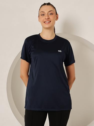Image of Clovia Women's Polyester Regular Fit Active T-Shirt