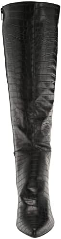 LifeStride Womens Stratford Knee High Boot Black Croco 9 W | Image 1