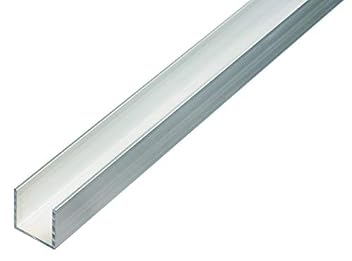U-Profil Aluminium 25 mm x 25 mm x 1.000 mm