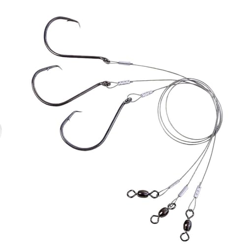 Set de 20 líderes de acero inoxidable para pesca miniatura 1