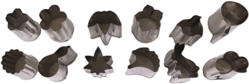 カンダ(kanda) ものやさし 抜き型 ステンレス製 日本製 四季 12PC入(桐箱) MH-12 129250