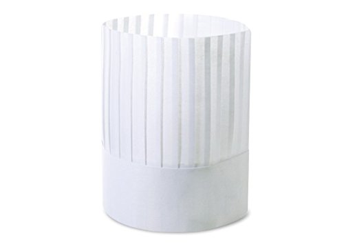 BRENTA Cappello Chef Cucina, Regolabile, Unisex Adulti, Bianco, Tinta Unita, Tutte le Stagioni, Classico, Leggero, Chef Hat