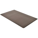 Notrax 479 Cushion Trax® with RedStop™ Non Slip Technology 2' x 3' Anti Fatigue Mat, Slip Resistance with Diamond Textured Surface, Ideal for Industrial and Commercial Workplaces, Black, 479S0023BL