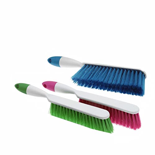 Soft Bristle Bed Sheets Sweeping Cleaning Brush With Long Hand, Counter Duster For Debris Hair Remover Desk Quilt Sofa Furniture, 3 Pack #TOP4