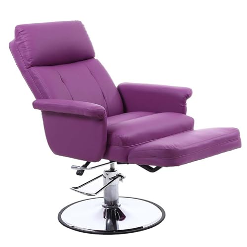 Silla De Belleza Hidraulica Silla Estetica Camilla Estetica Sillones Pedicura Camilla Ajustable de Masaje Multifuncional, Para Estetica Masaje Tatuaje Pedicura Pestañas Reclinable (Purple)