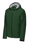 SPORT-TEK Unisex Waterproof Insulated Jacket | Warm Zip Up Jacket for Men & Women with Adjustable Hood & Front Pouch Pocket