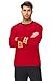 Hallowee Starfleet Red Costume for Mens Sci-Fi Movie Officer Duty Shirt Crew Neck Festival Holiday Fashion Tops M