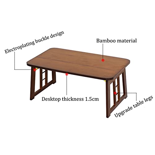 Support d'ordinateur multifonctionnel et table basse pliable en bois - 6