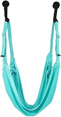 ZYHHDP Yoga Stretch Strap, Leg Stretch Strap Assist Trainer, Yoga Fitness Swing, Leg Waist Back Stretching Back Bend Training (Green)