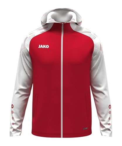 Veste à capuche Sonic JAKO rouge pour vos entraînements de football