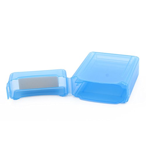 Caja de almacenamiento externa para disco duro 2.5" plástico azul miniatura 2