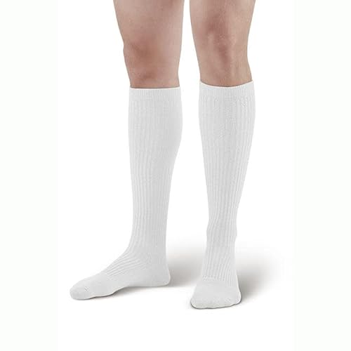 Ames Walker Aw Men's Casual 15-20Mmhg Compression Knee High Socks Tan Xlarge #TOP6