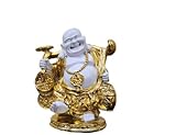 Photo Gallery crafting with love a resin laughing buddha golden shine statua/decorazione per la casa/showpiece dimensioni: 22,9 x 15,2 x 28 cm Photo Gallery crafting with love a resin laughing buddha golden shine statua/decorazione per la casa/showpiece dimensioni: 22,9 x 15,2 x 28 cm