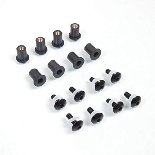 Kit tornillos cúpula moto aluminio CNC negro evita roturas por vibración