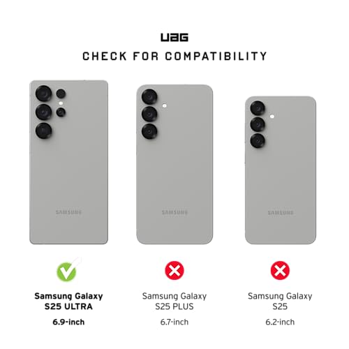 Urban Armor Gear TPU UAG Civilian Rugged Slim Fit Shockproof Protective Case/Cover Designed For Galaxy S25 Ultra 5G (2025), Magnetic Charging Compatible - Black