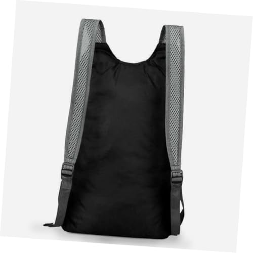 Mochila plegable ultraligera impermeable 35L negra miniatura 5